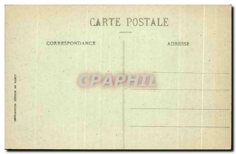 VANNES - O Porto e a Rabine — Editor: Impressora de Vannes, n° 809 - Verso