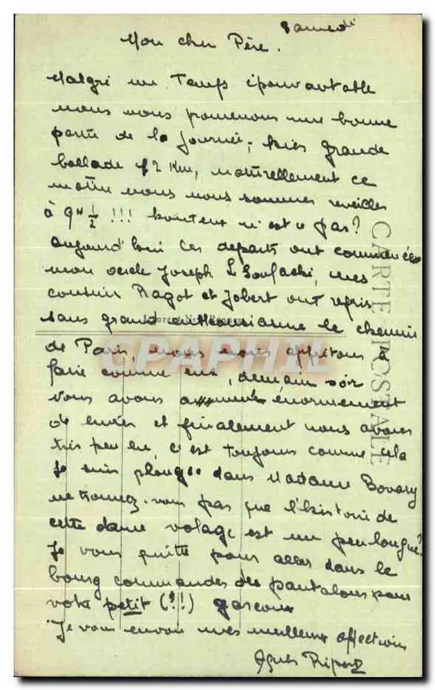 VANNES - O Porto e a Rabine — editor anônimo, n° de série 812 - Verso