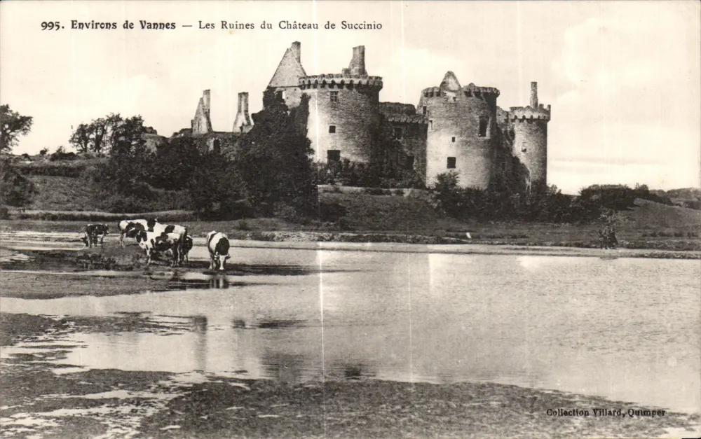 Umgebung von Vannes — Ruinen des Schlosses Succinio — Sammlung Villard, Quimper - Vorderseite
