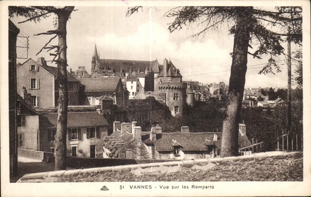 VANNES - Blick auf die Mauern — 51 - Vorderseite