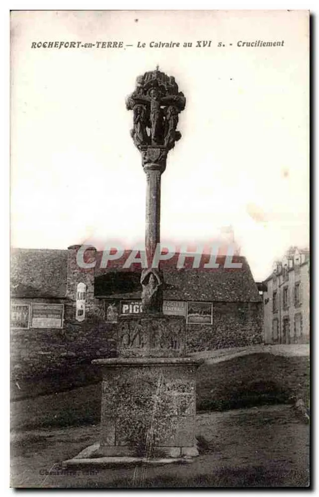 Rochefort-en-Terre — Das Calvarium des 16. Jahrhunderts — Kreuzigung - Vorderseite