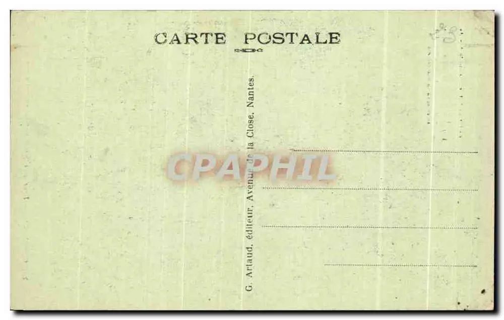 PLOERMEL — Turm der Kirche Saint-Armel (15. Jahrhundert) — G. Arlaud, Nantes - Rückseite