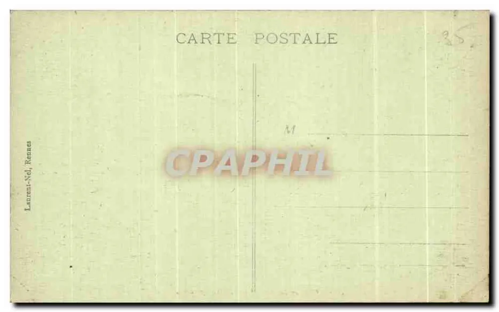 Castelo de Josselin - A Antecâmara — editor Laurent-Nol, Rennes, n° 4582 - Verso