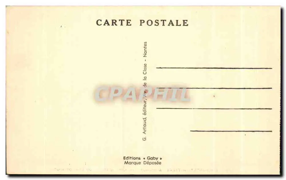 ROCHEFORT-en-TERRE (Morbihan) — Breton Café — Hauptsaal - Rückseite