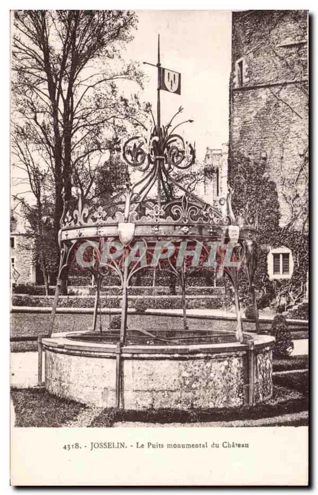 Josselin - O poço monumental do Castelo — editor Laurent-Nel, Rennes, n° 4318 - Frente