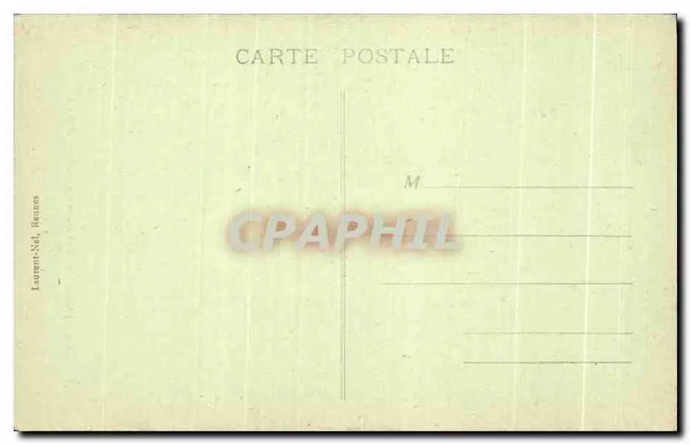 Josselin - O poço monumental do Castelo — editor Laurent-Nel, Rennes, n° 4318 - Verso