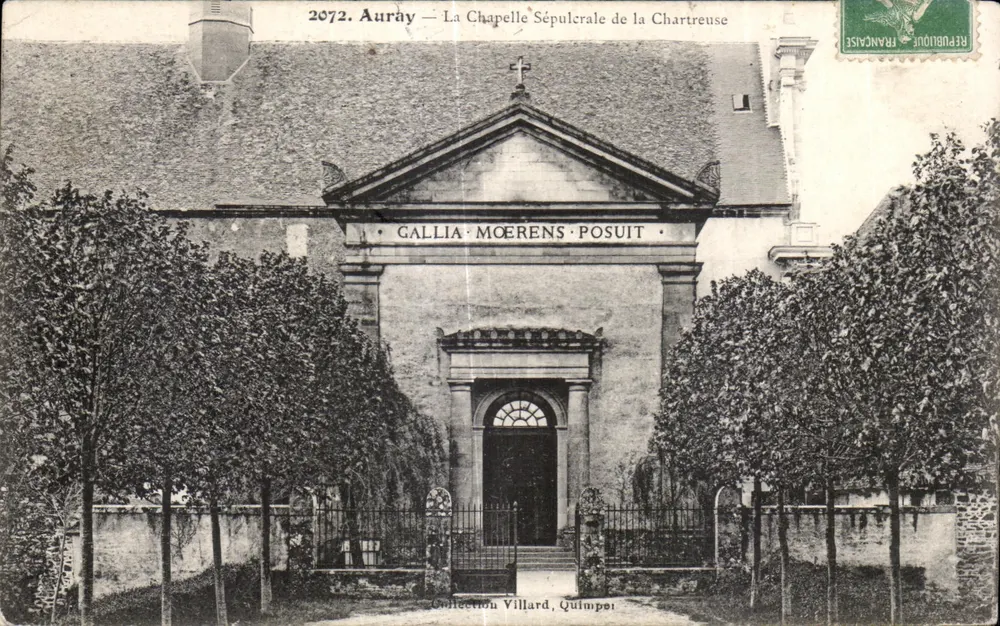 Auray — La Capilla Sepulcral de la Cartuja — Colección Villard, Quimperlé - Anverso