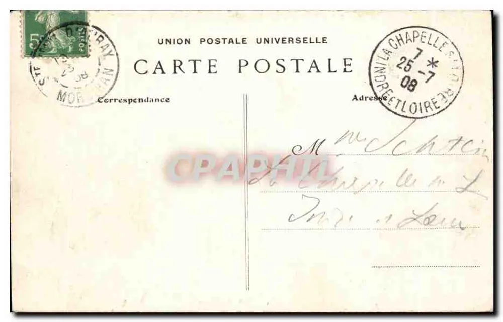 Auray — La Capilla Sepulcral de la Cartuja — Colección Villard, Quimperlé - Reverso