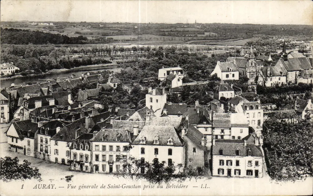 Auray — allgemeiner Blick auf Saint-Goustan vom Belvédère aus — L.L. - Vorderseite