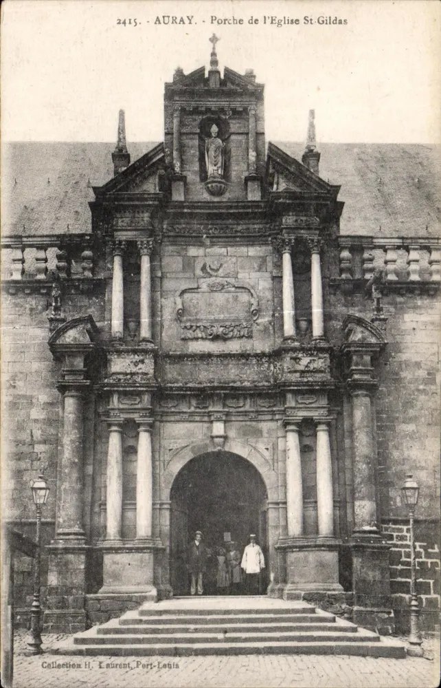 Auray - Portal der Kirche St-Gildas — Sammlung H. Laurent, Port-Legis, n° 2415 - Vorderseite
