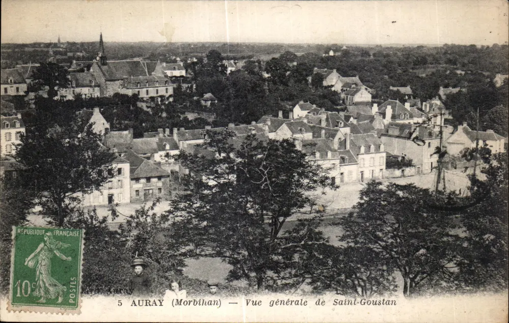 Saint-Goustan — Vista geral — editada por Auray (Morbihan) - Frente