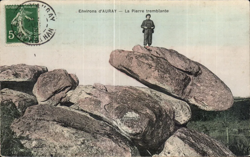 Omgeving van AURAY — La Pierre tremblante — Collectie P. Gaucher - Voorkant