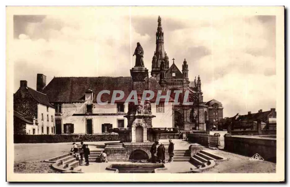Fontaine Ste-Anne d'Auray — Die Basilika — Verlag 'Real-Photo' C.A.P. Straßburg, Nr. 8 - Vorderseite