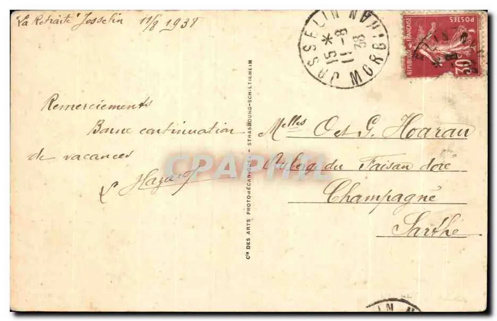 Josselin — Vista geral — n°31 - Verso