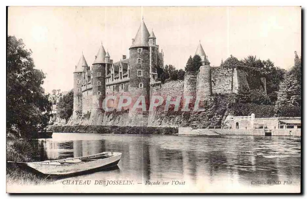 Castelo de Josselin — Fachada sobre o Oust — Coleção ND Phot - Frente