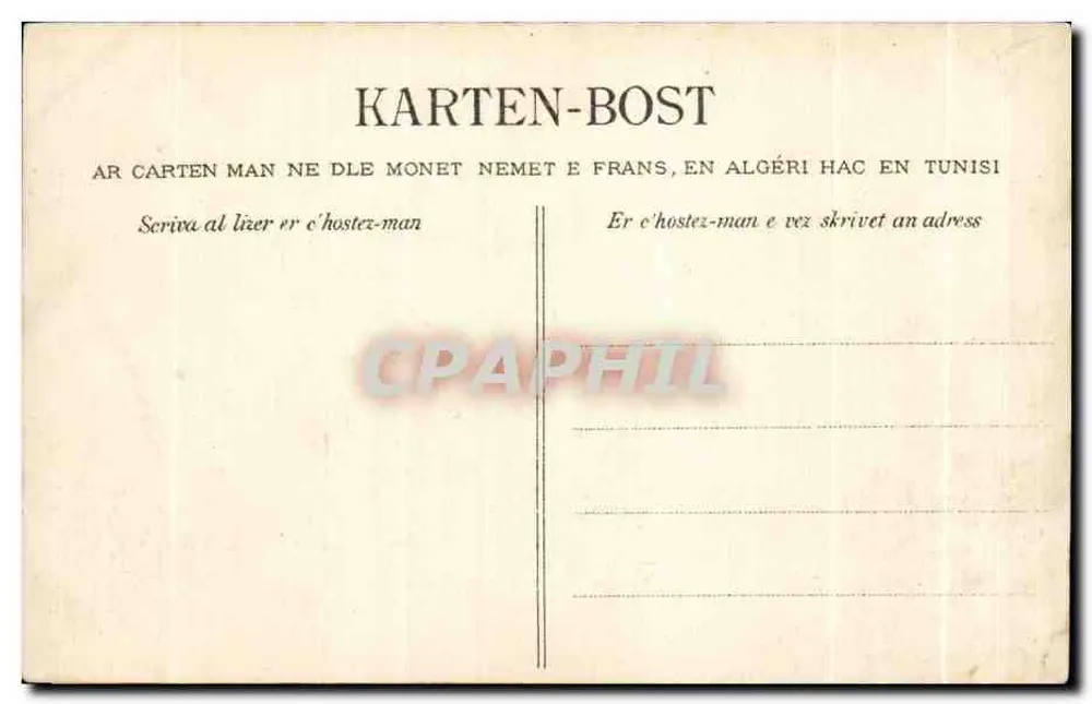 VANNES - O Hotel de Ville — Quinper, n° 2364 - Verso