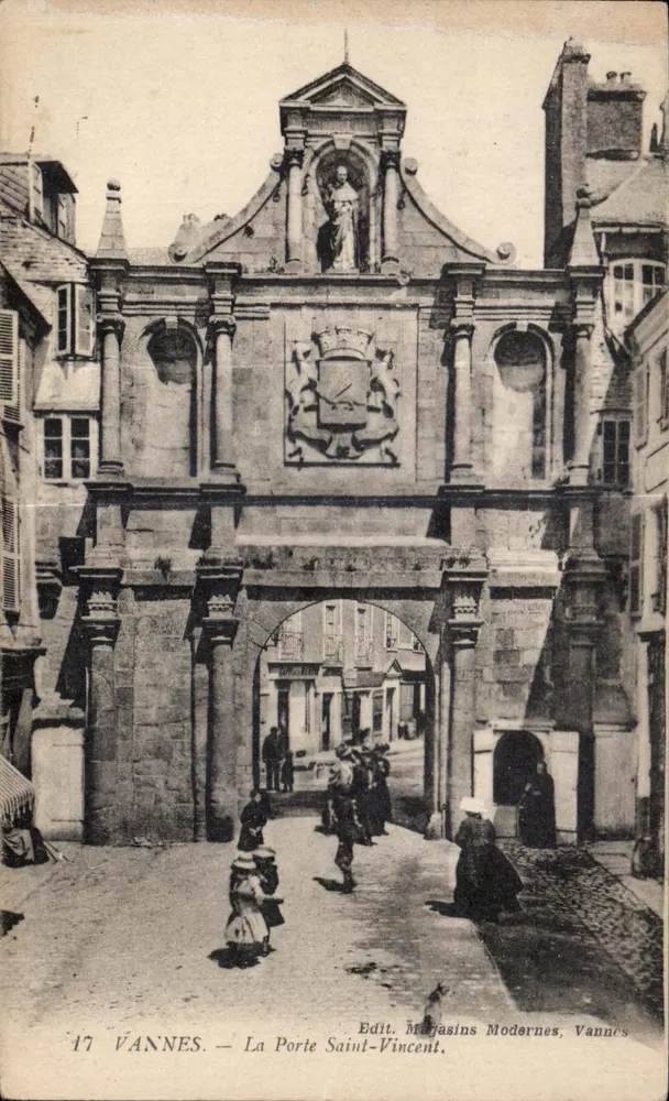 VANNES — A Porta Saint-Vincent — Edit. Magasins Modernes, Vannes - Frente