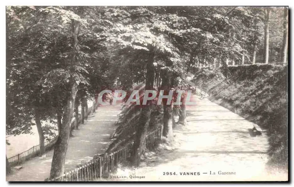 VANNES — La Garenne — Edição Villand, Quimper, n° 2954 - Frente