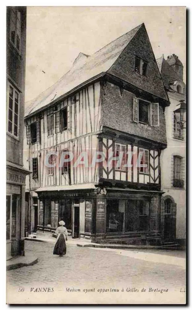 VANNES — Haus, das Gilles de Bretagne gehörte — A. Chrove - Vorderseite