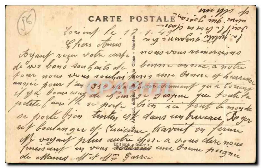 Lorient (Morbihan) — O Porto e os Cais — Gaby, n°17 - Verso
