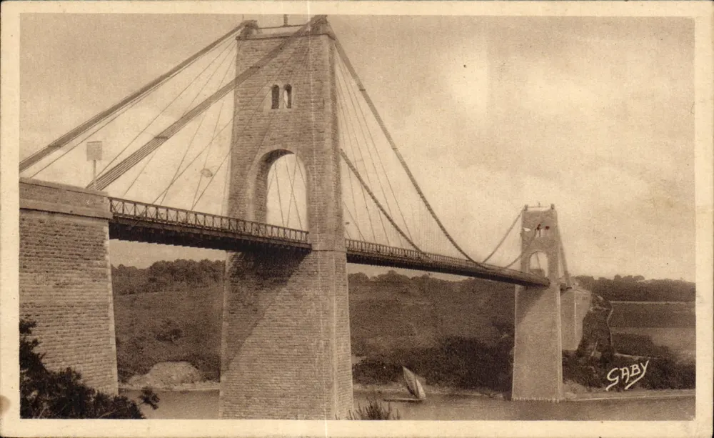 Hängbrücke von Bonhomme — Ansicht des Hafens — Verlag GABY - Vorderseite