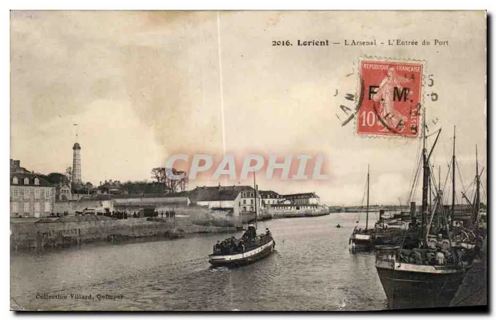Lorient — Das Arsenal — Der Hafen-Eingang — Sammlung Villard, Outuper - Vorderseite