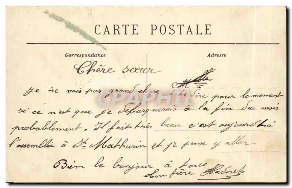 Lorient — Das Arsenal — Der Hafen-Eingang — Sammlung Villard, Outuper - Rückseite
