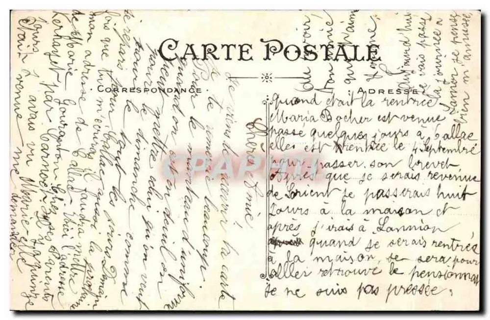 Lorient — Panoramablick auf den Kriegshafen — Artaud et Nozais, n°169 - Rückseite