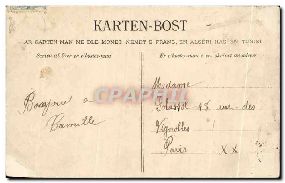 VANNES - Algemene Uitzicht - De Voorzittersplein — Villamper, n° 2370 - Achterkant