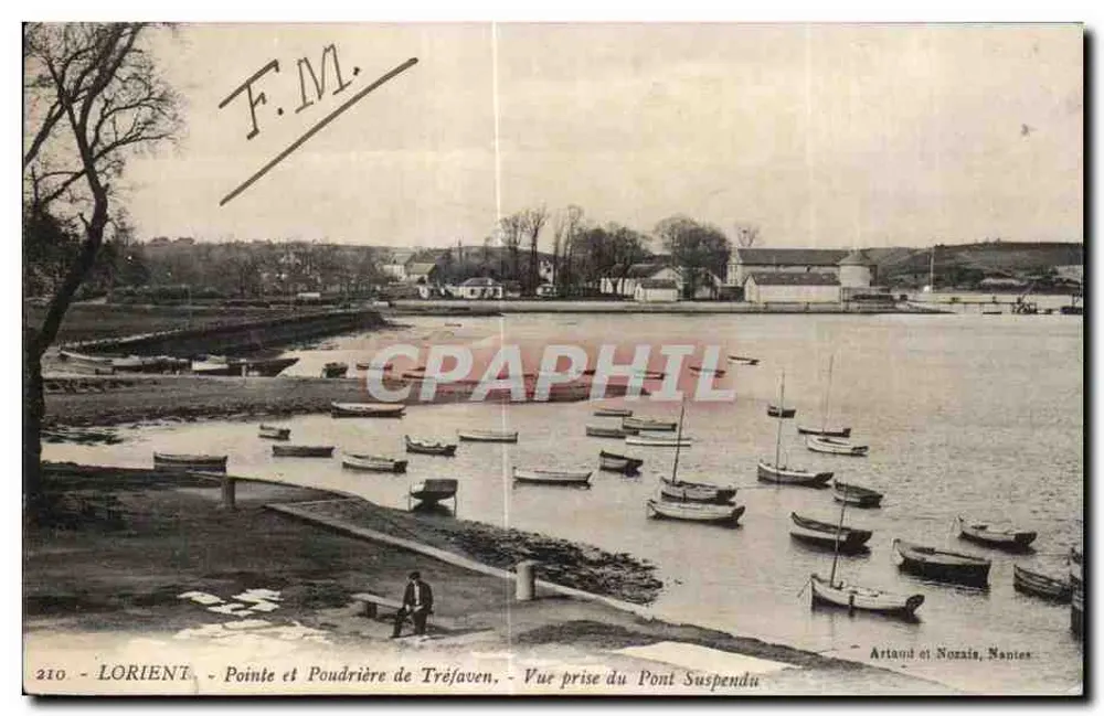Lorient - Pointe und Poudrière de Tréfaven - Ansicht ausgenommen vom Hängbrücke — Artand et Nozais, Nantes - Vorderseite