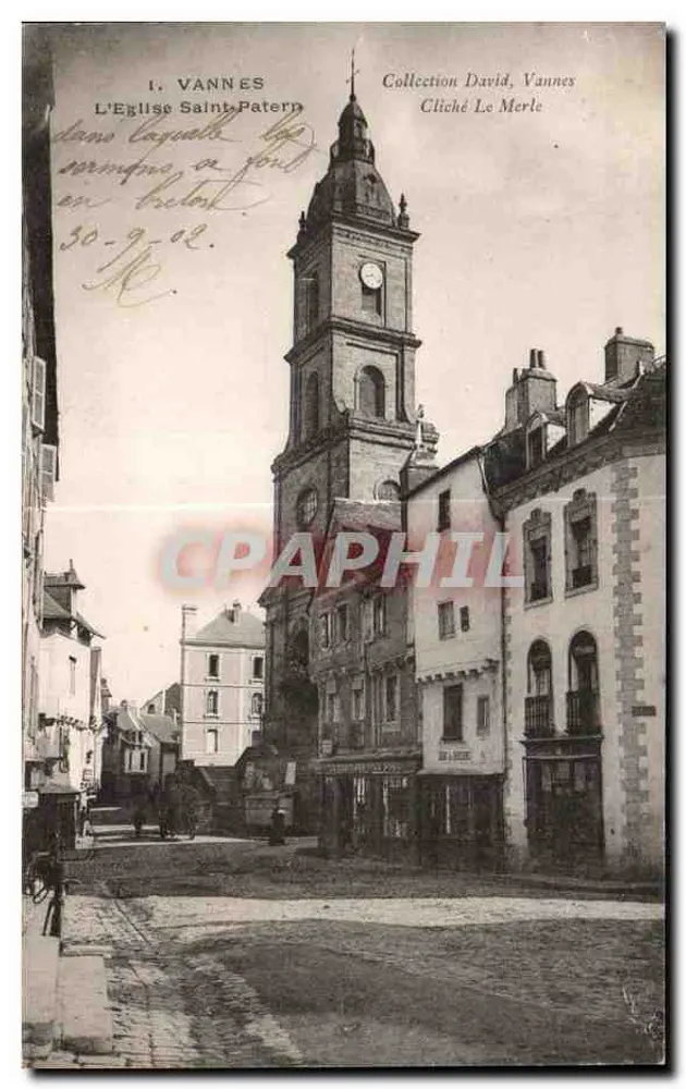 VANNES — De Kerk van Sint Patern — Collectie David, Vannes. Cliché Le Merle - Voorkant