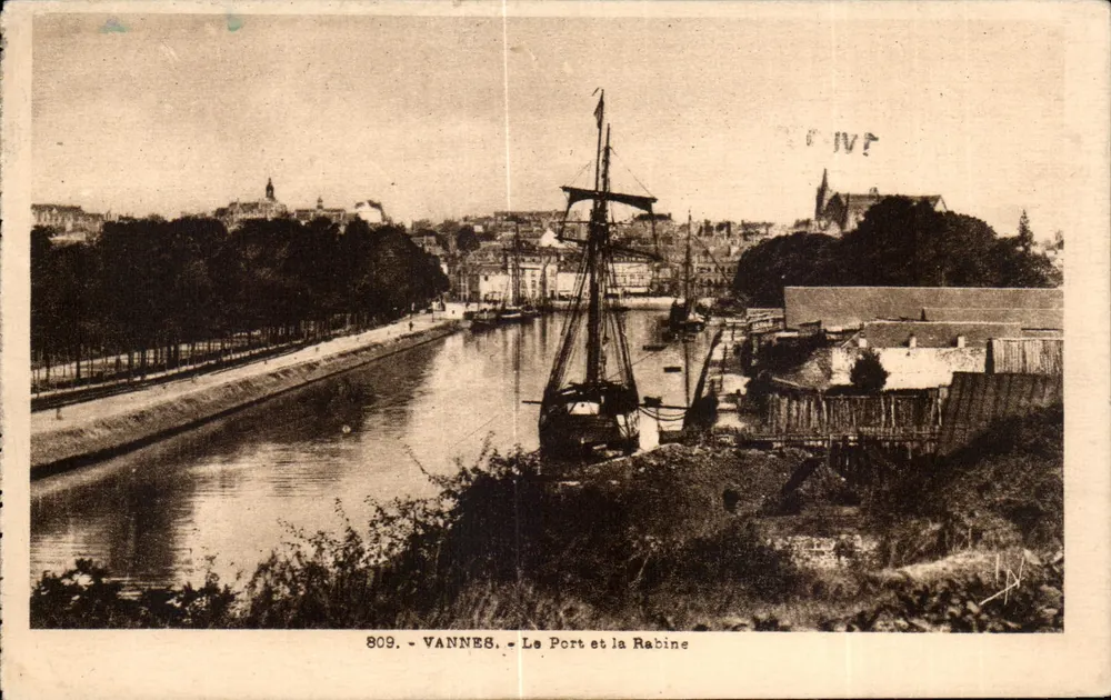 VANNES - Der Hafen und die Rabine — Verlag: Vannes, Seriennummer 809 - Vorderseite