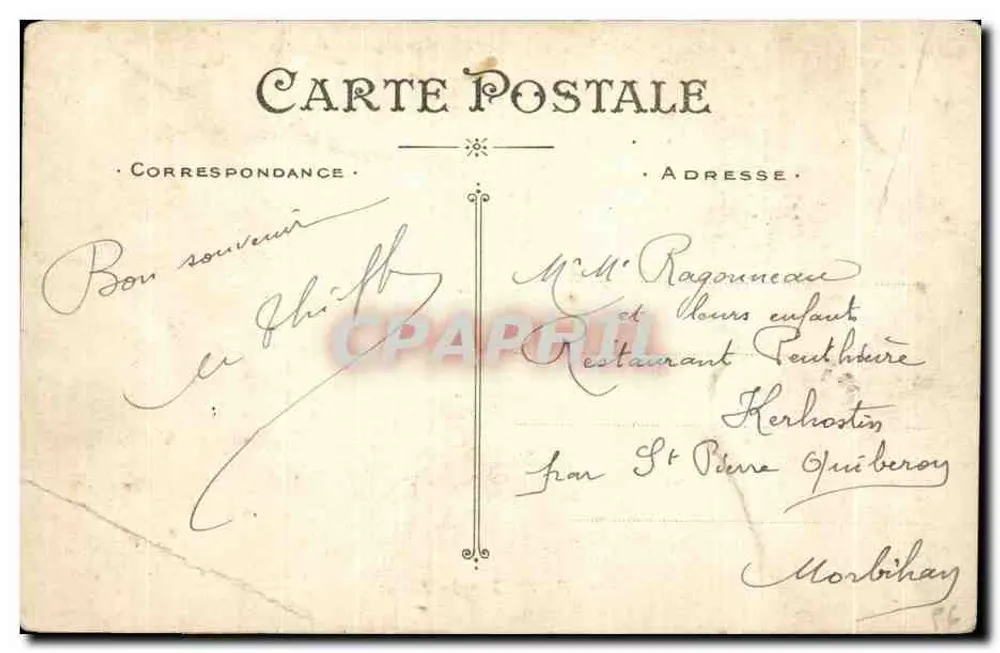 Vannes — La Rivière — éditeur Artaud et Nozais, Nantes, n°8 - Verso