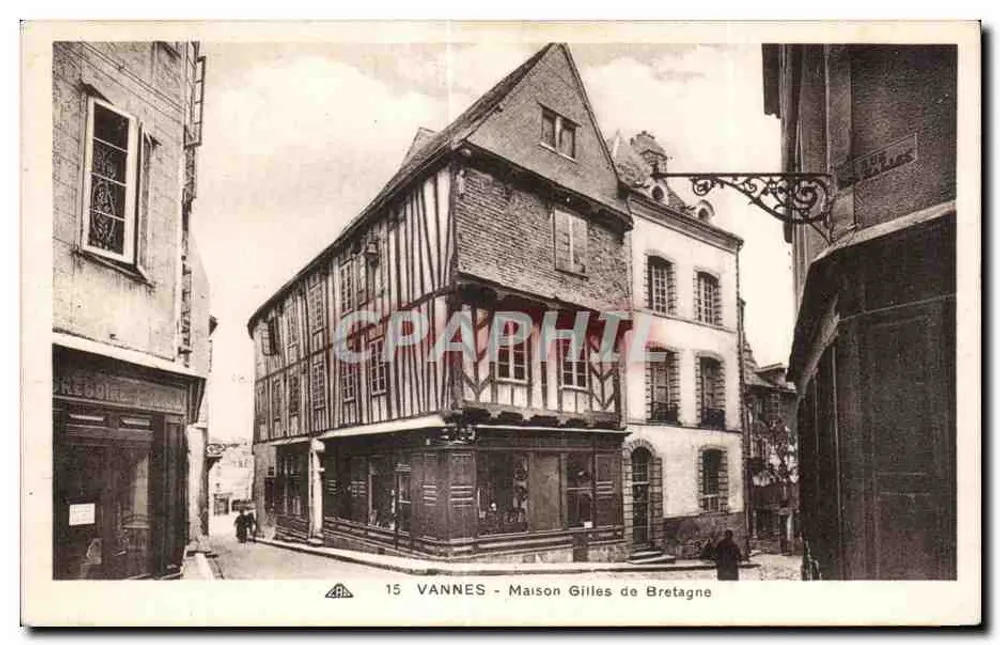 Vannes - Casa Gilles de Bretagne — editor Brebbire, n°15 - Anverso
