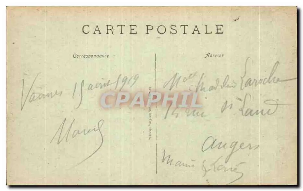 VANNES — Vista geral — Editor desconhecido, n° 153 - Verso