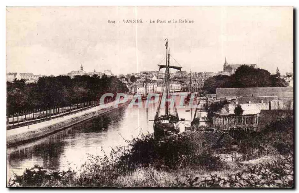 VANNES - Der Hafen und die Rabine — Verlag Laurent Nébouret, n° 809 - Vorderseite