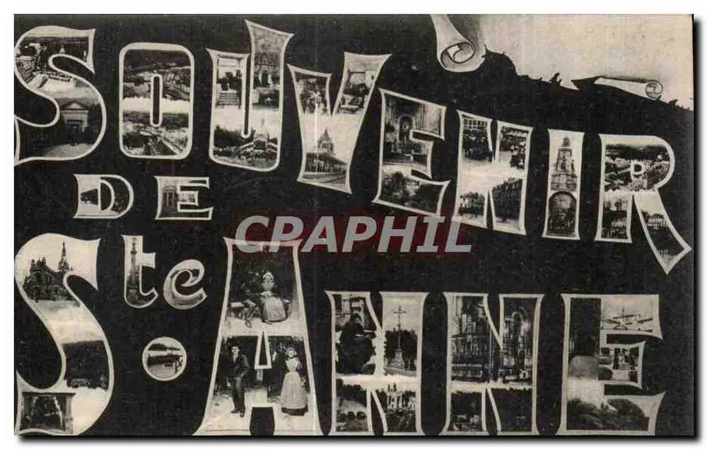 Lembrança de Ste-Sabine — cartão postal ilustrado — editor não visível - Frente