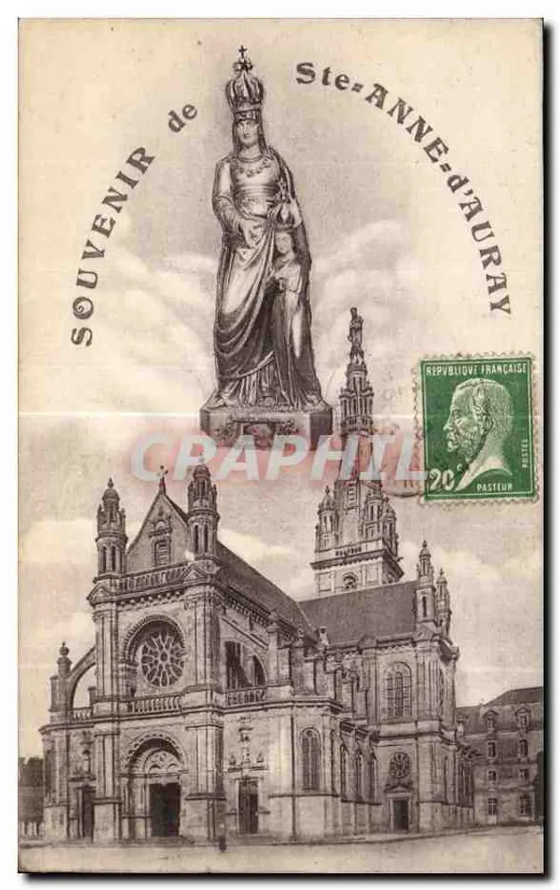 Estátua de Santa Ana de Auray — Lembrança de Santa Ana de Auray — editor não visível - Frente