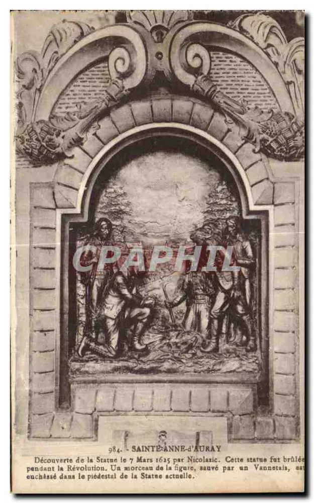 Descoberta da Estátua em Sainte-Anne-d'Auray — 984 — Laurent-Nel, Rennes - Frente