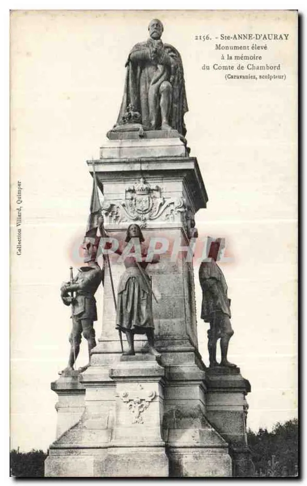 Ste-ANNE-D'AURAY — Denkmal für den Grafen von Chambord — Sammlung Villard, Quimper - Vorderseite
