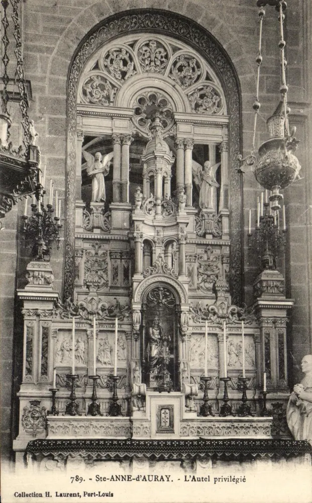 Ste-Anne-d'Auray — O Altar Privilegiado — Coleção H. Laurent, Port-Louis - Frente