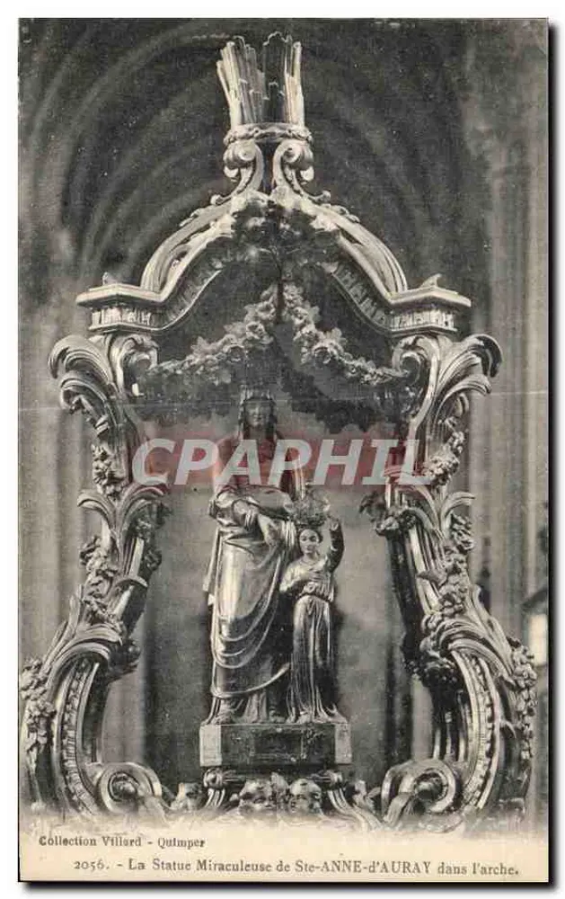 Wunderbare Statue von Ste-Anne-d'Auray in der Arch — Sammlung Villard, n°2056 — Quimper - Vorderseite