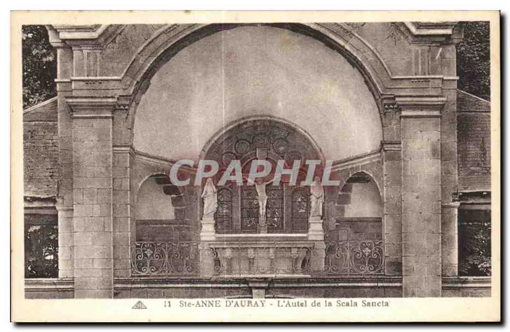 Ste-Anne d'Auray — Das Altar der Scala Sancta — Verlag: Aimé Cuny, Nr. 11 - Vorderseite