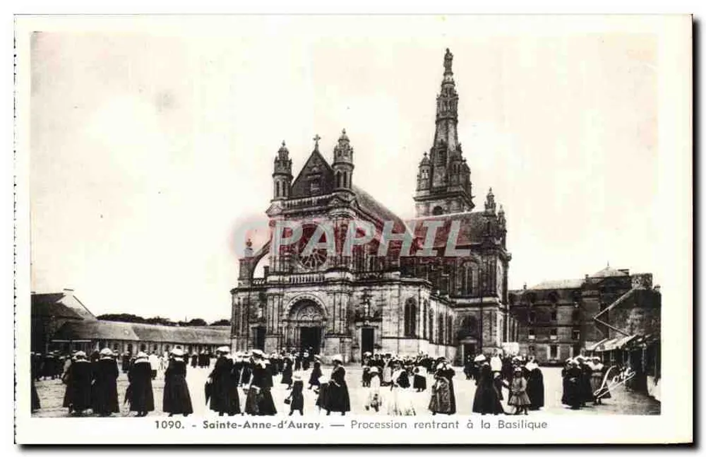 Sainte-Anne-d'Auray — Procissão retornando à Basílica — Laurent-Néret - Frente