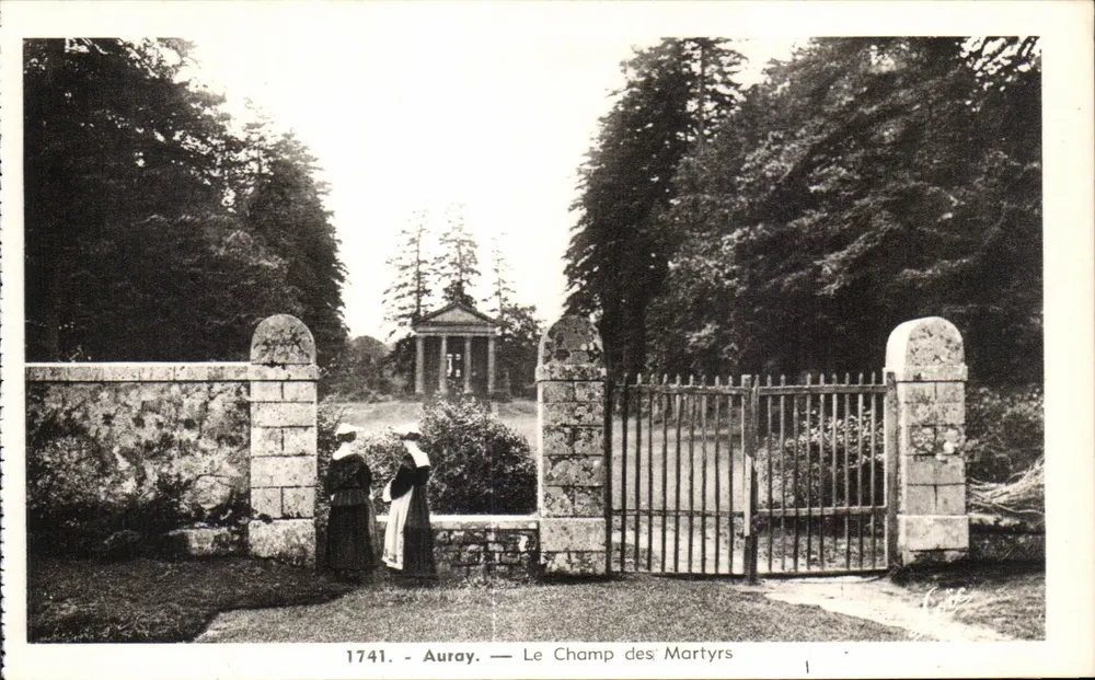 Auray — O Campo dos Mártires — 1741 - Frente