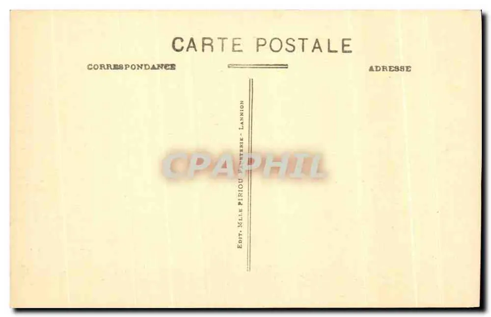 LANNION (C.-du-N.) - Alte Häuser (16. Jahrhundert) und Straße Kérampont — A.B. n°46 - Rückseite