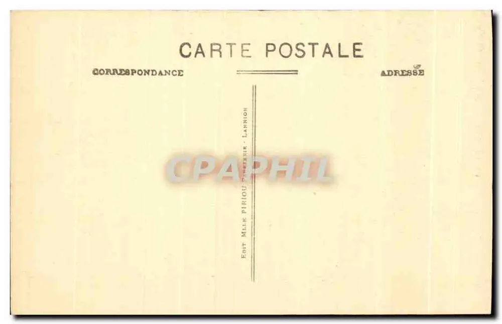 LANNION (C.-du-N.) - Rue Kérampont - Estátua de St-Divy (século XV) - A. B. - Verso