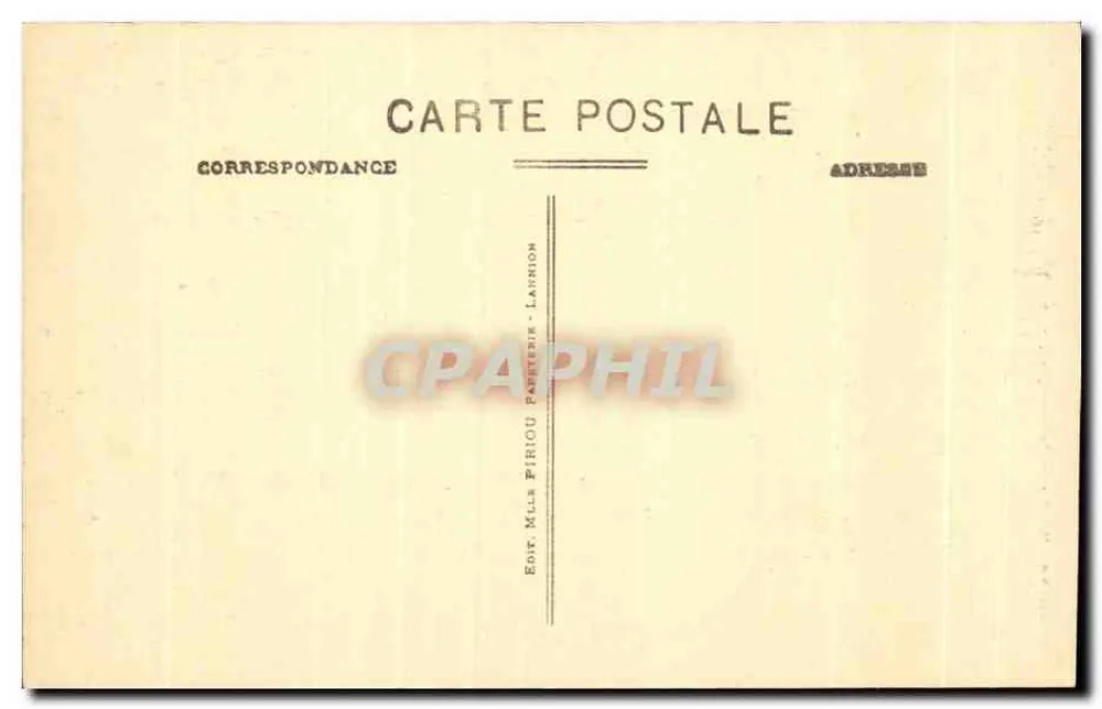 LANNION (C.-du-N.) - A Virgem deitada do Yaudet - A. B. - Verso