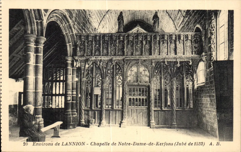 Kapelle Notre-Dame-de-Kerfons — Jubé von 1532 — A. B. - Vorderseite