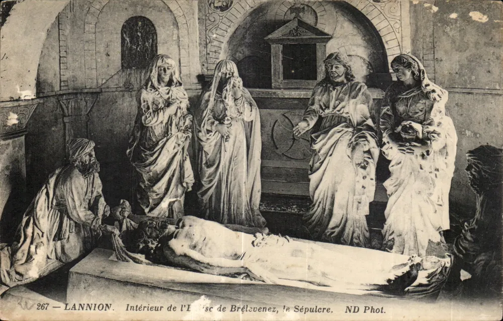 Intérieur de l'église de Bréslvenez, le Sépulcre — éditeur ND Phot. n° 267 - Vorderseite